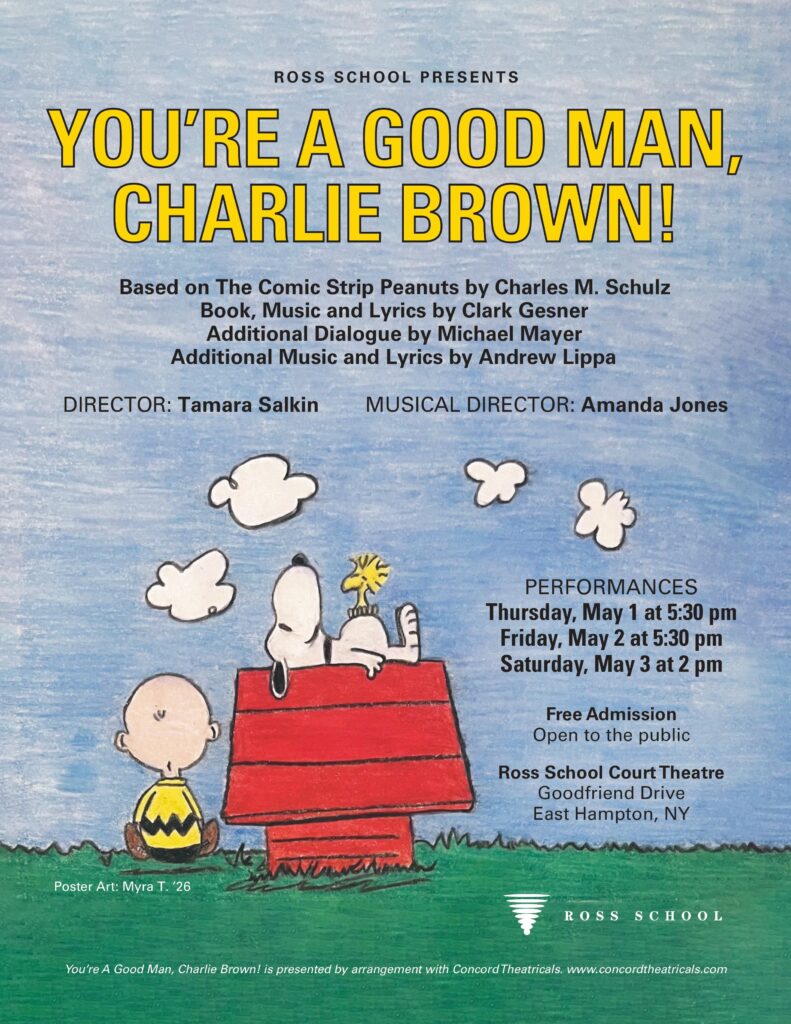 “You’re a Good Man Charlie Brown” at Ross School
